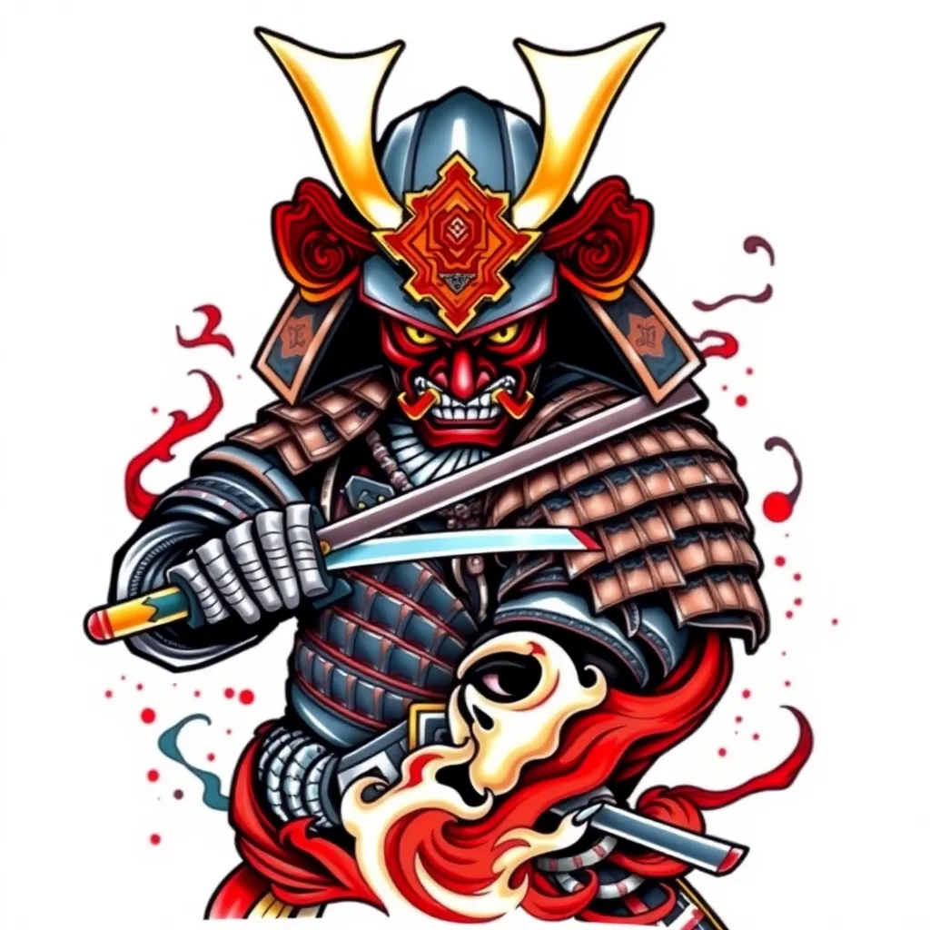 samurai tatuagem