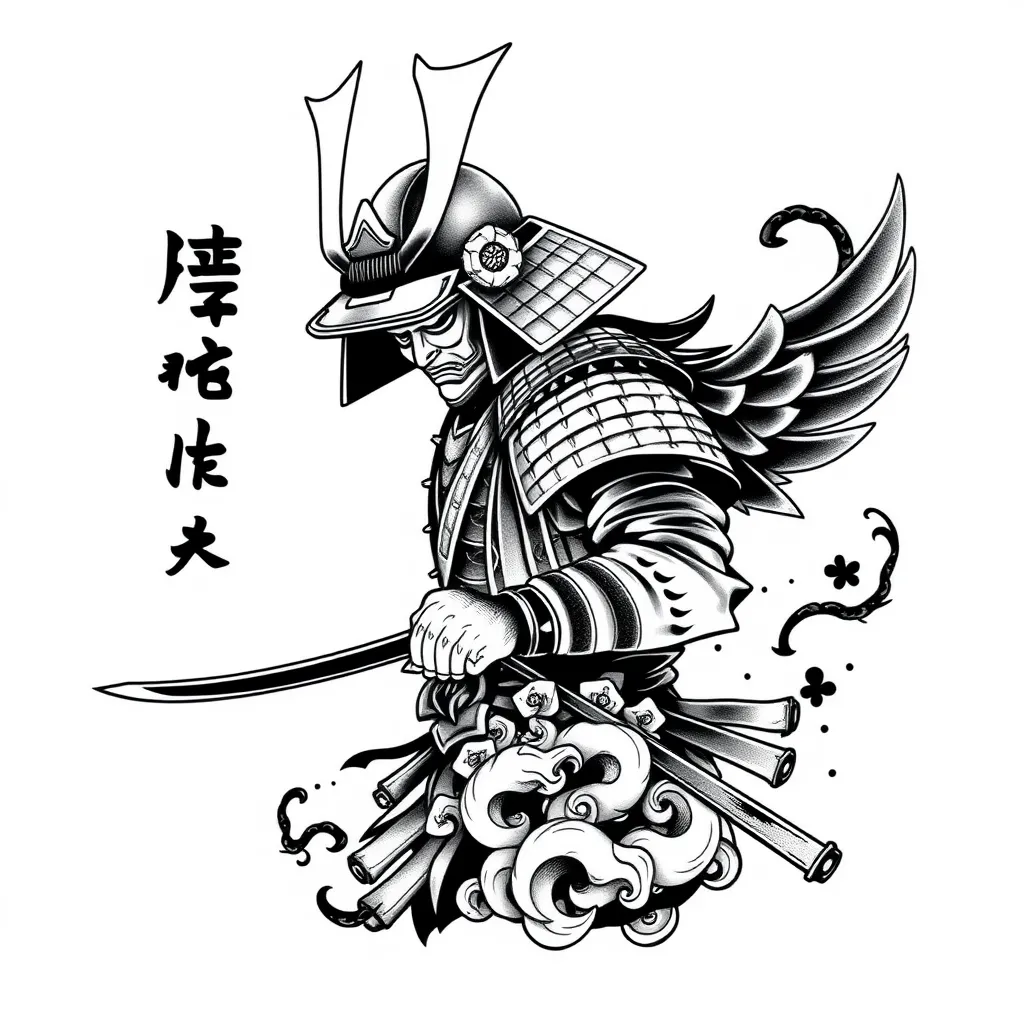 samurai tatuagem