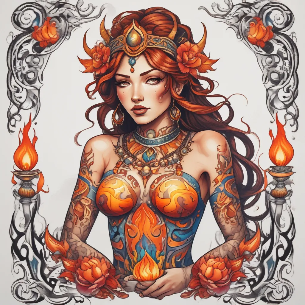 Sexy fire goddess  tetování