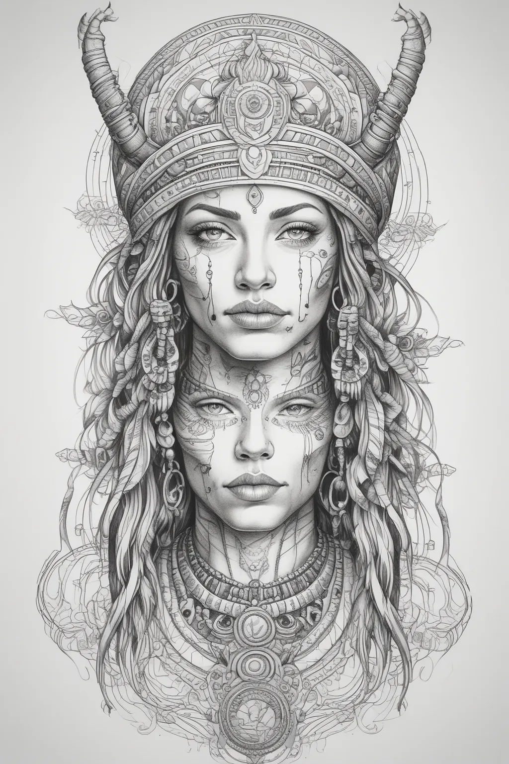 Shaman woman टैटू