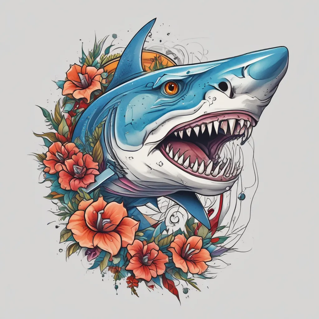 shark 문신