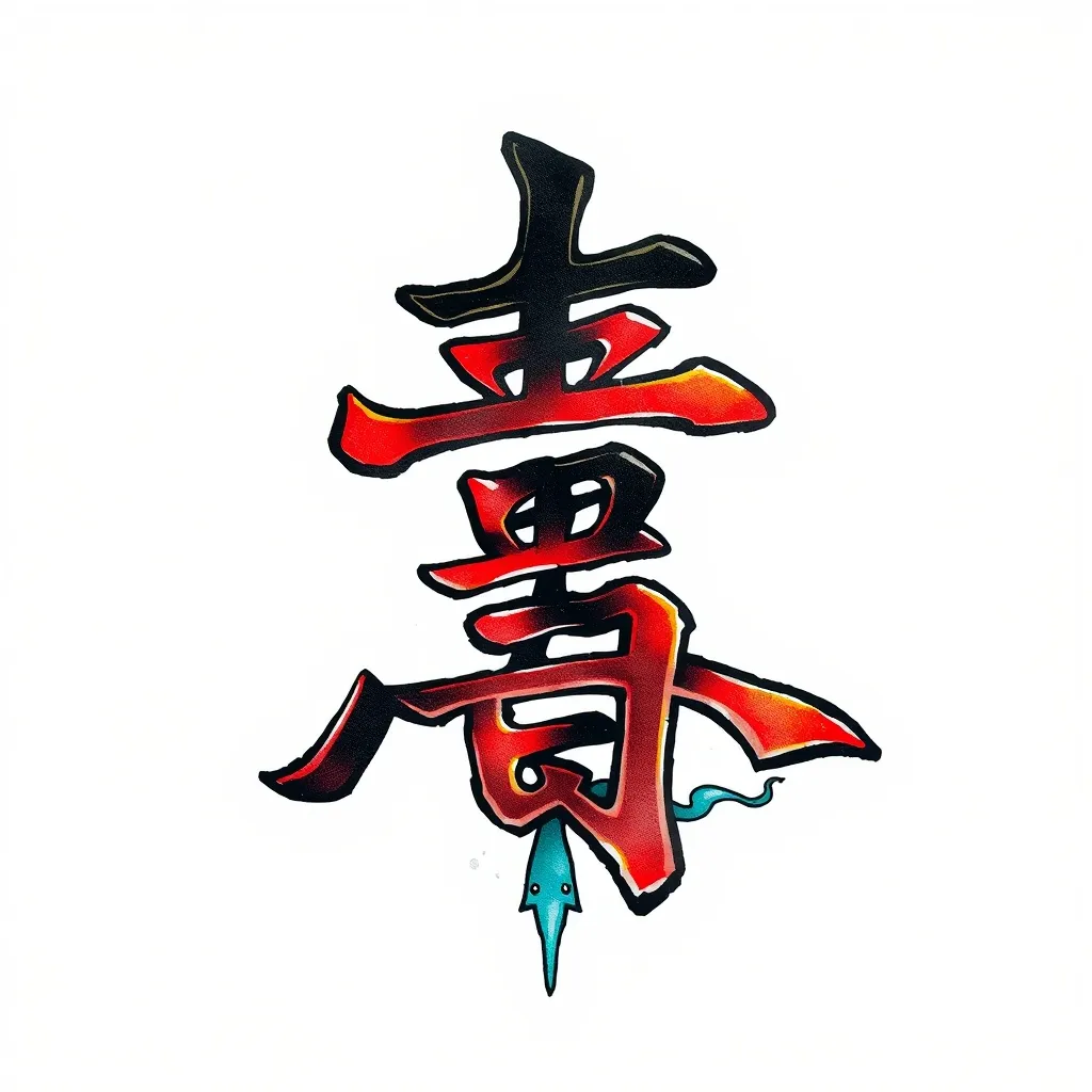 秀，这一个中文汉字就可以了 татуировка