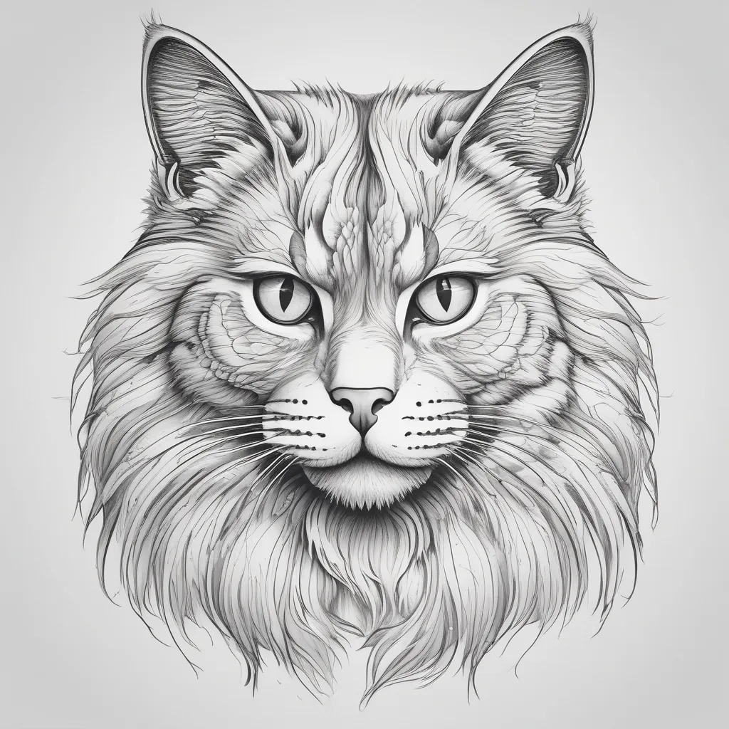 siberian cat tetování