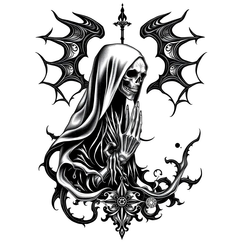 Silence Death tatuaggio