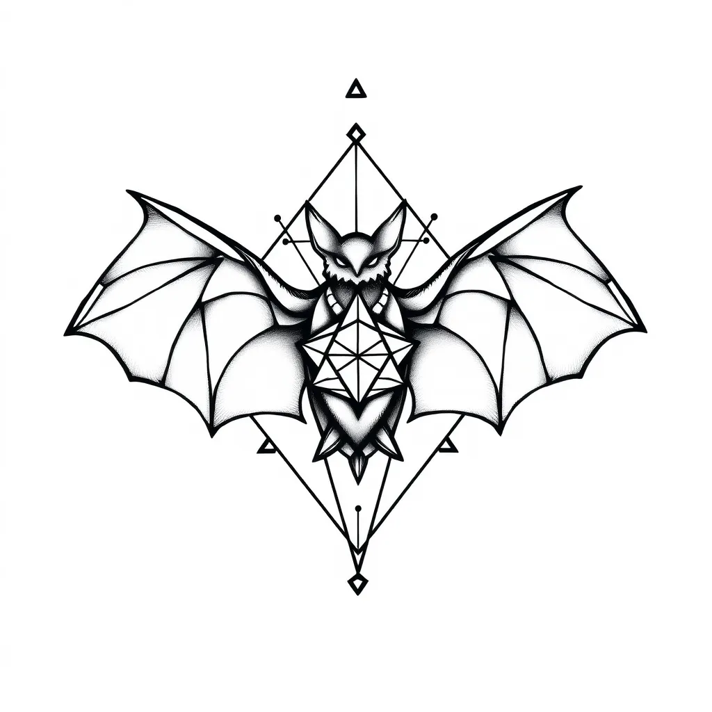 simple bat tattoo