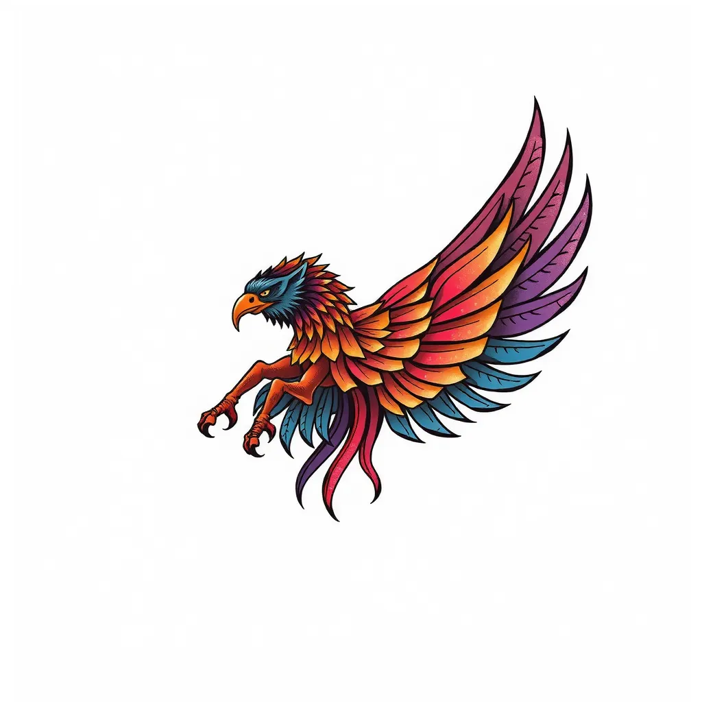 单边翅膀 टैटू