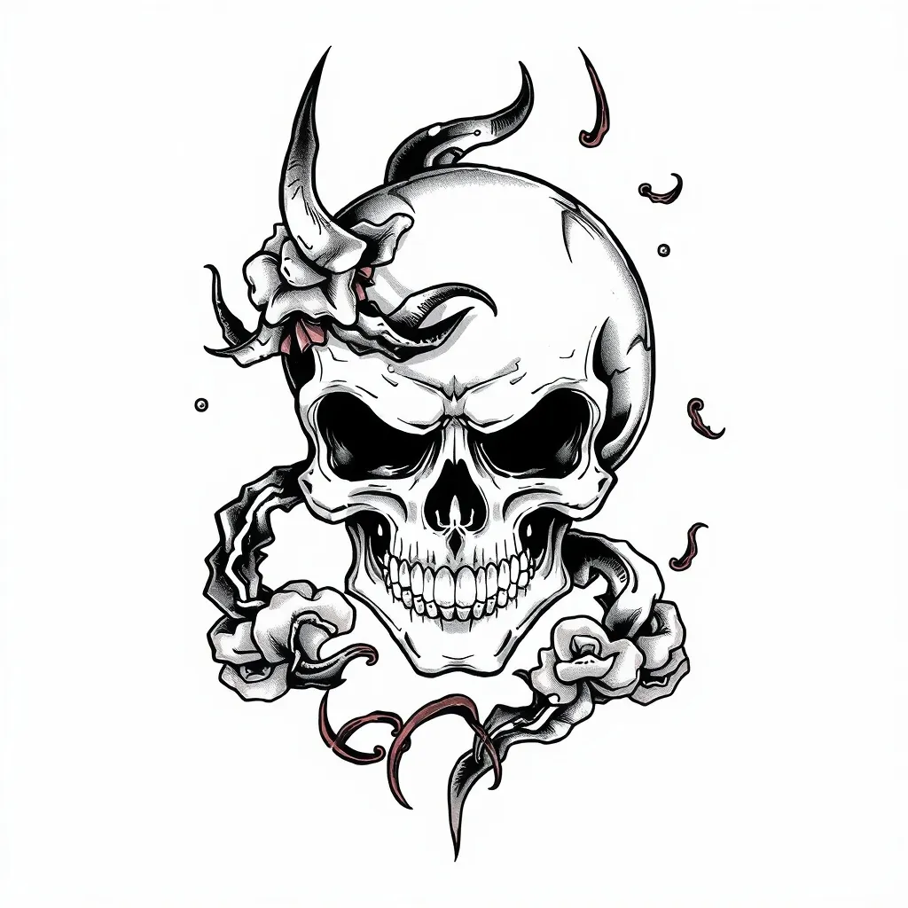 骷髅 tatuaje