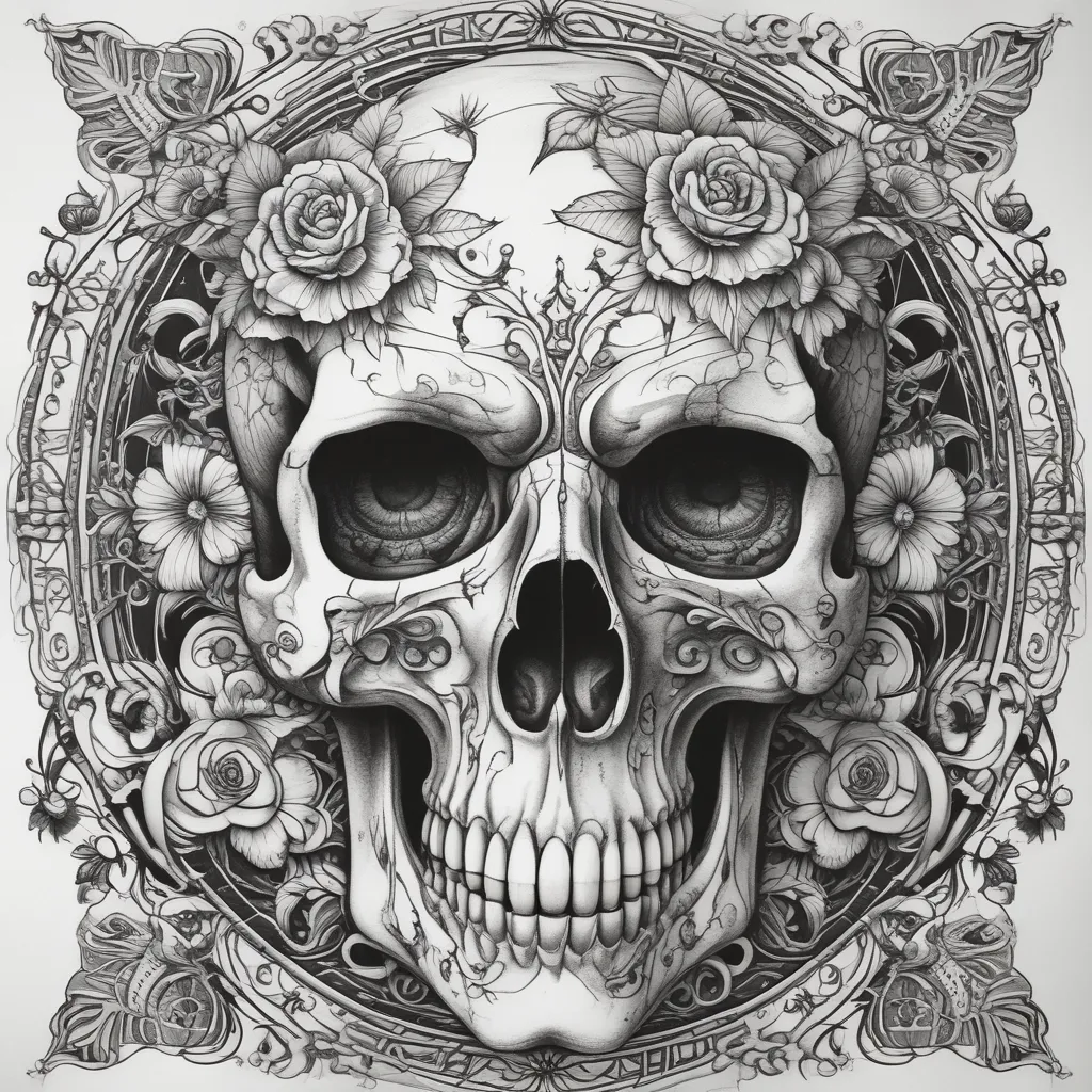 Skull tatoeage