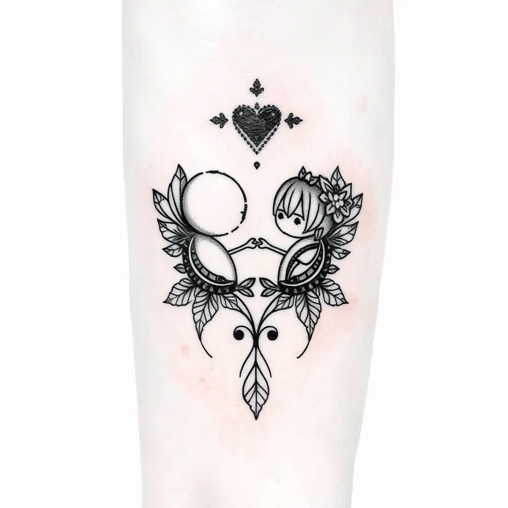Petit tatouage partagé avec sa soeur mignon mais esthétique  Tätowierung