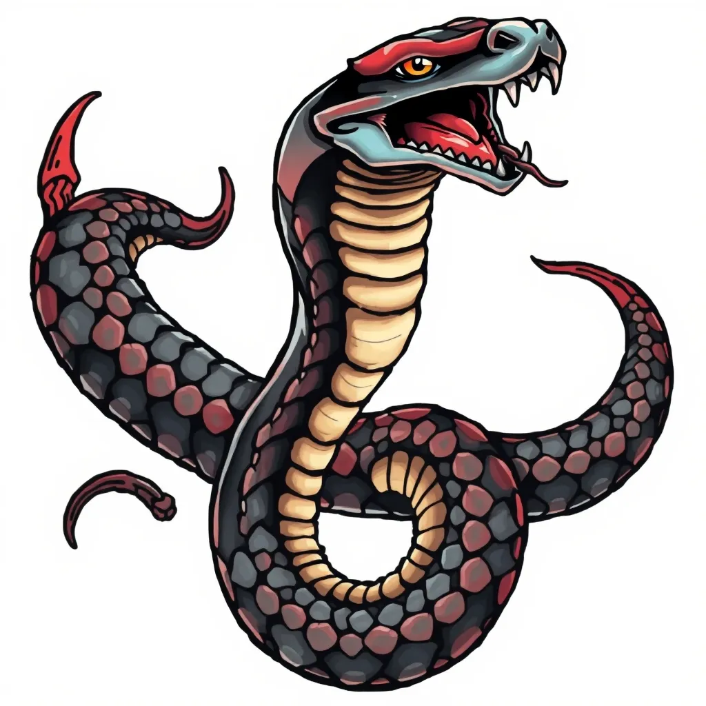 Snake tatuaż