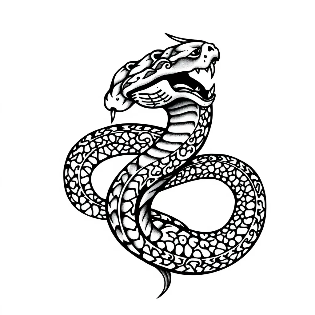 snake viking tattoo