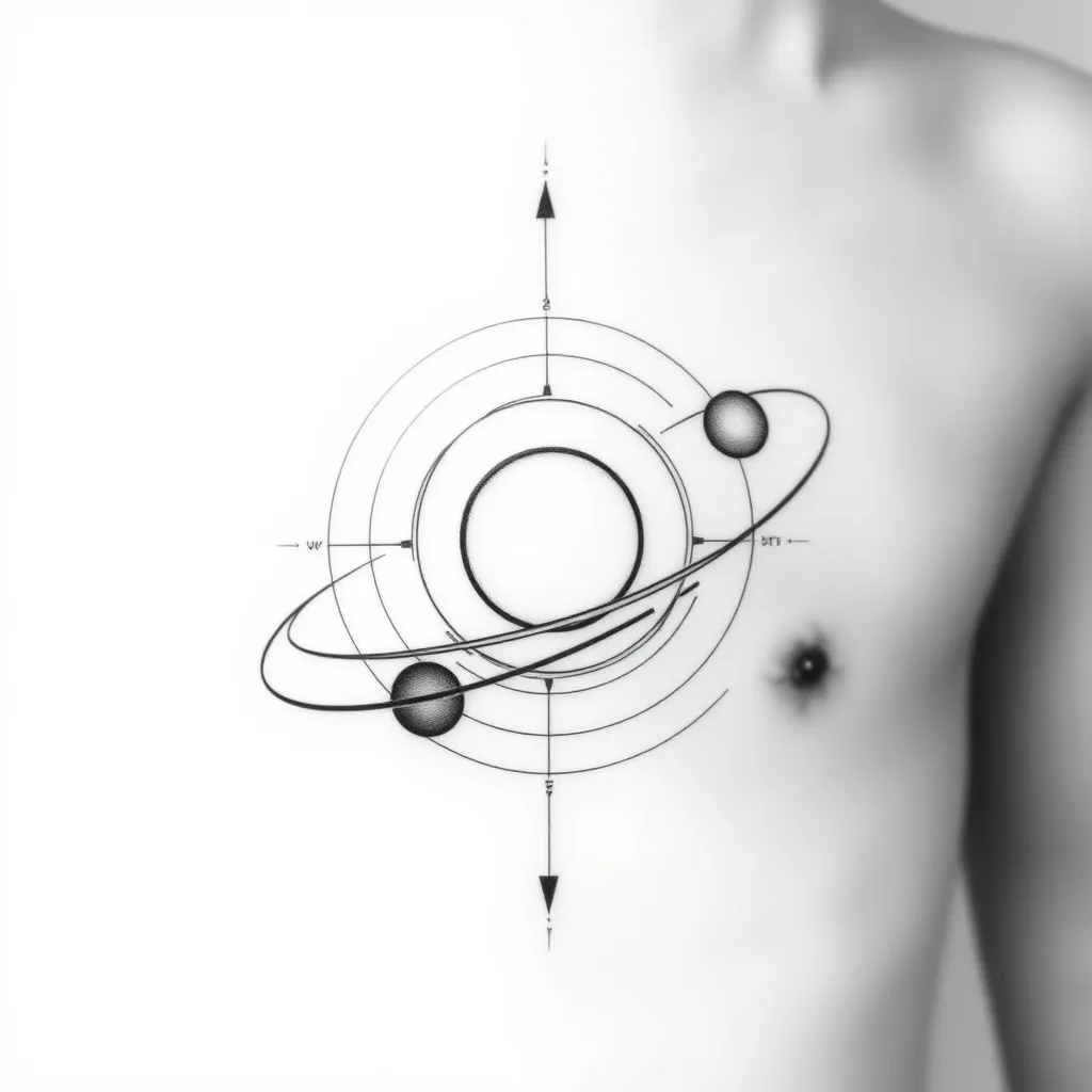 Solar System tatuaggio