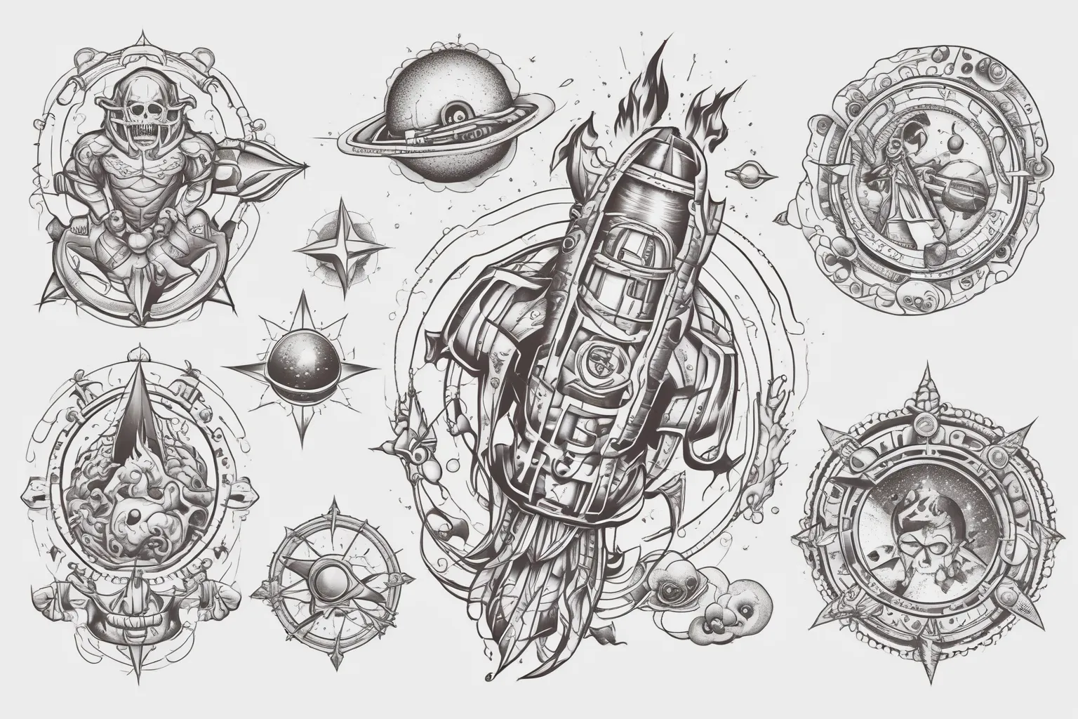 Space tatouage