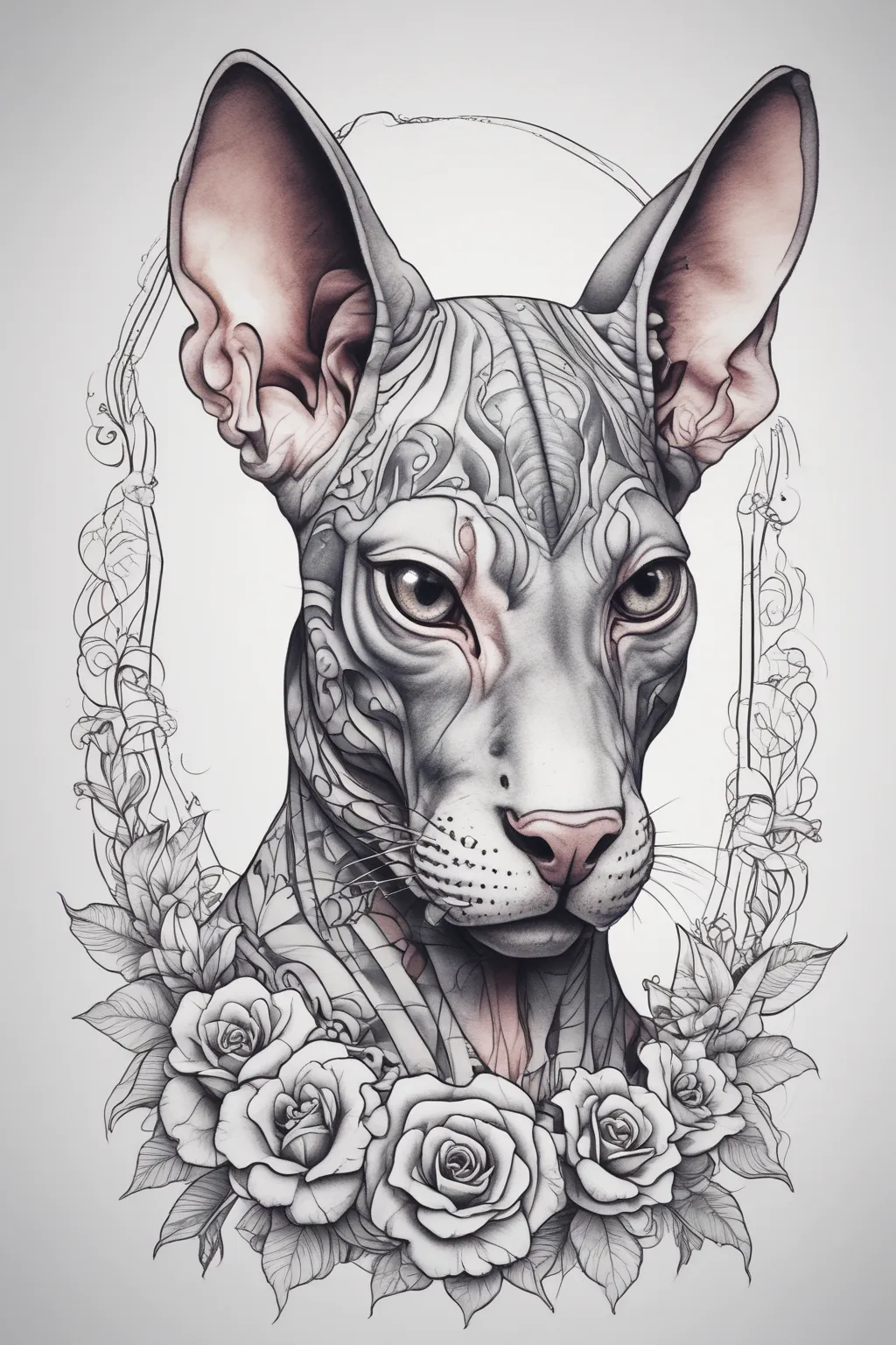 sphinx cat tatuering