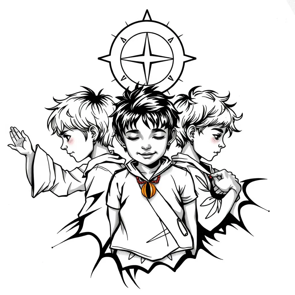 duchowość harmonia spokój rozwój miłość tolerancja siła 3 dzieci dövme