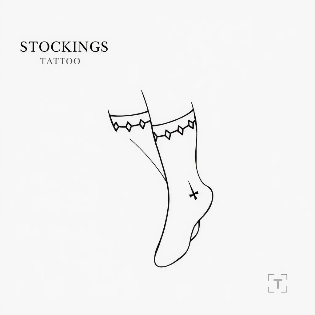以丝袜为主题 τατουάζ