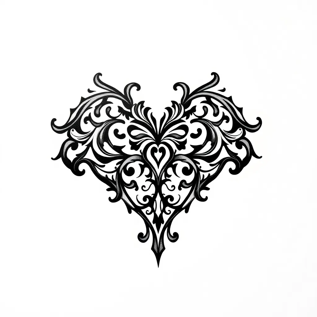 stuff letter heart shape tattoo tattoo