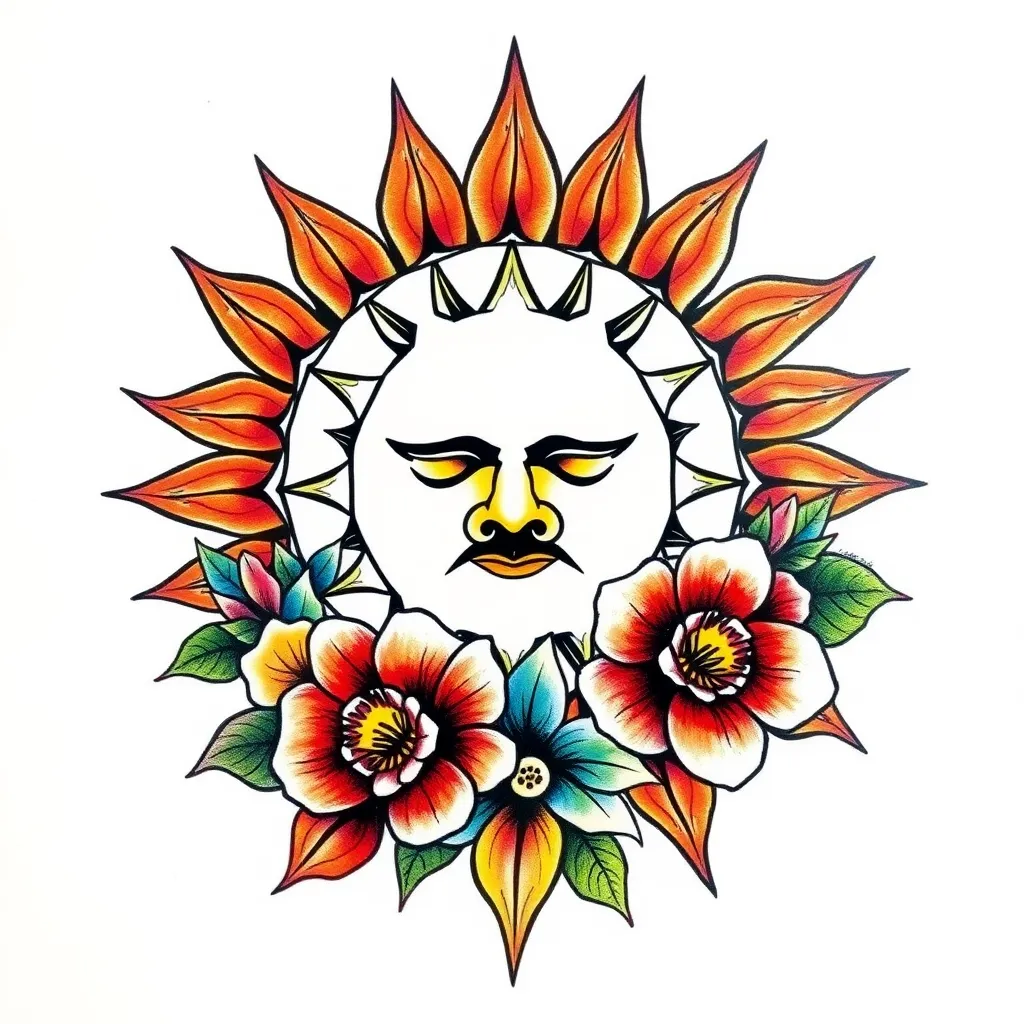 sol e flores tattoo