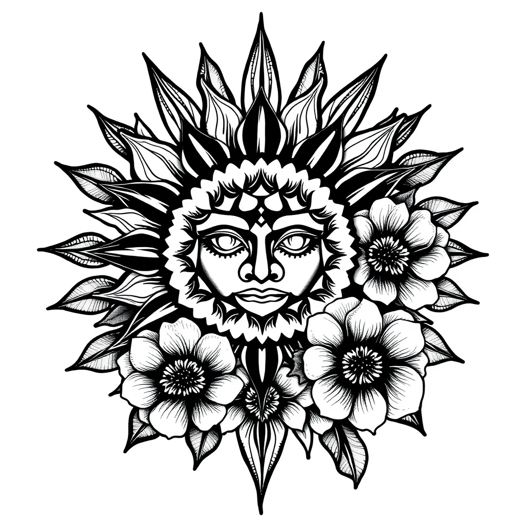 sol e flores tattoo