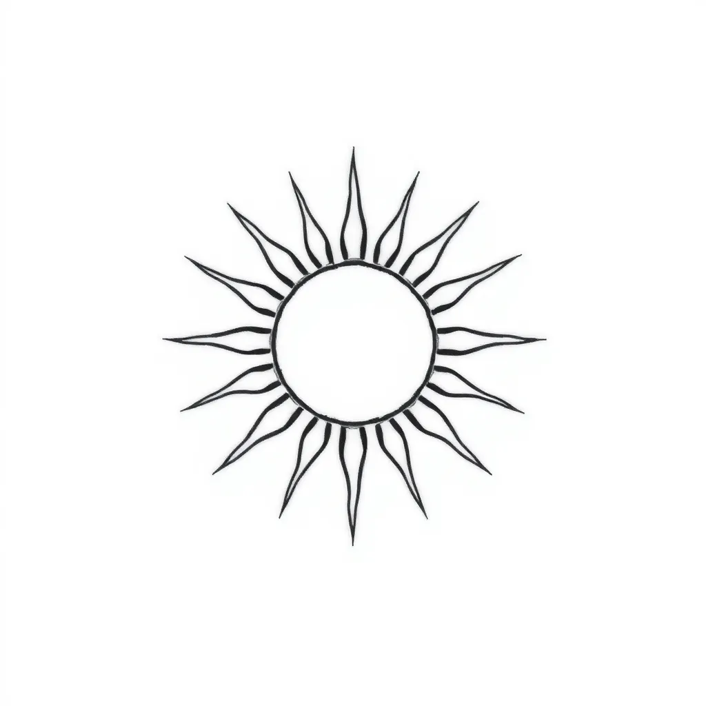 Sun tattoo