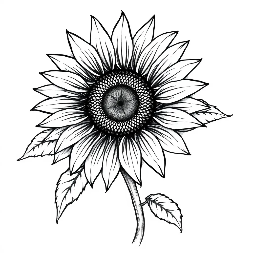 Sunflower tattoo