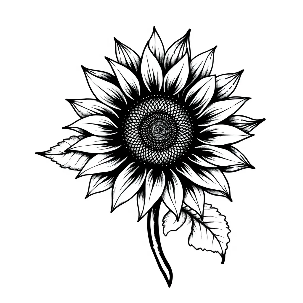 Sunflower tattoo