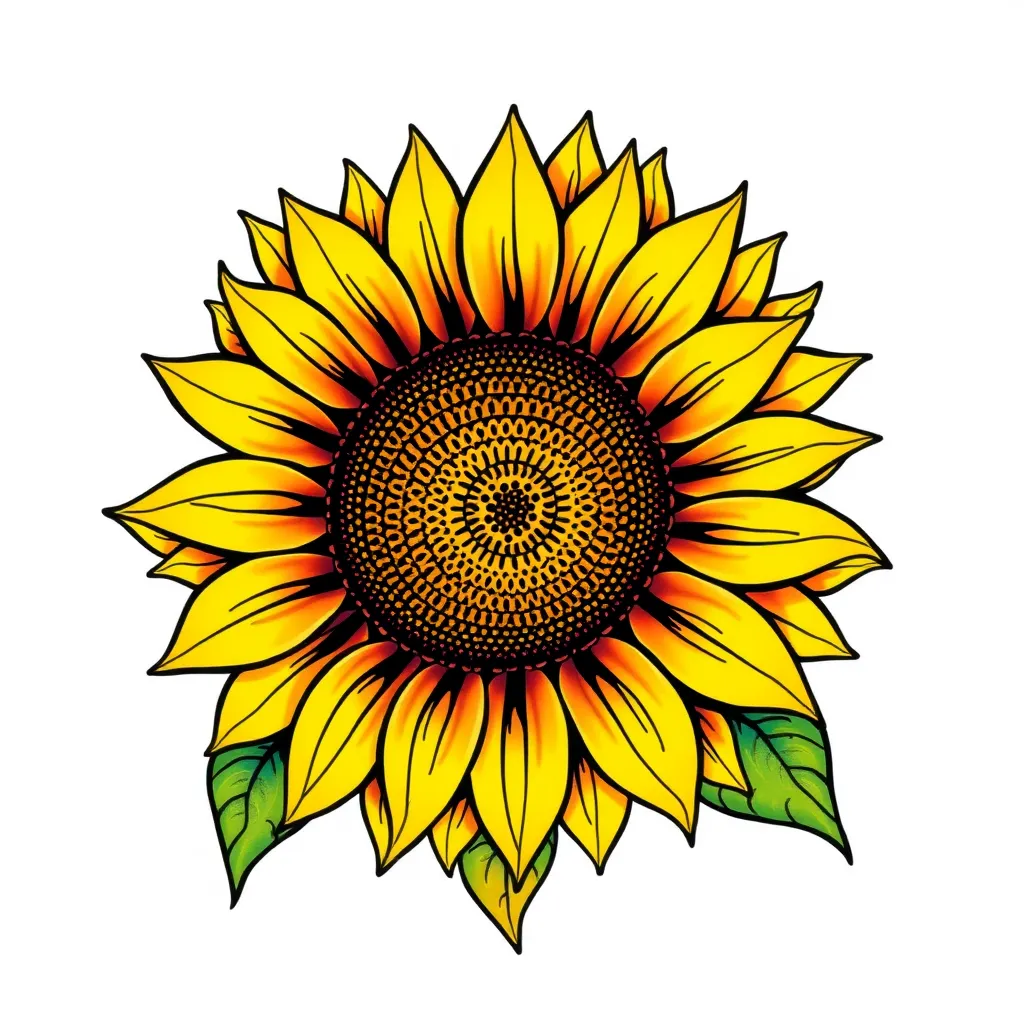 Sunflower tattoo