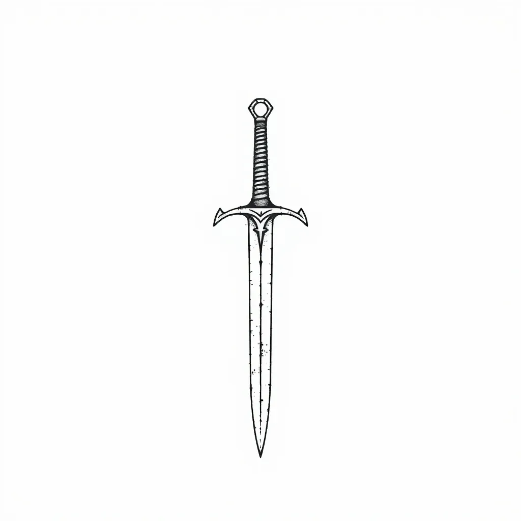 Sword tatuaż