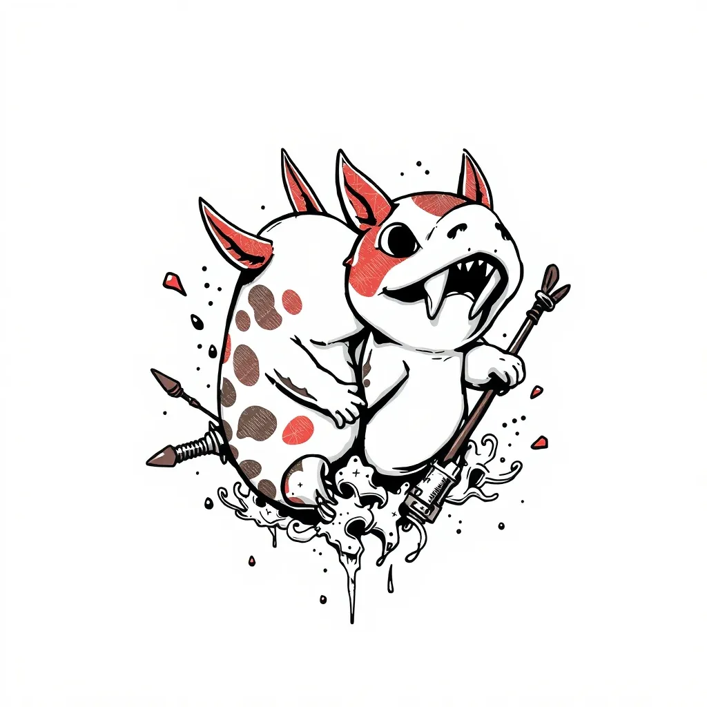 takodachi friend keep moomin tetování
