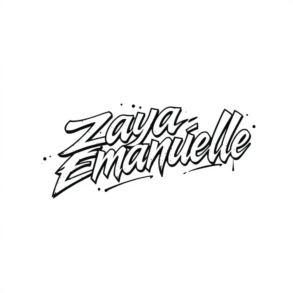 tatuagem com nome de zaya emanuelle tatuaż