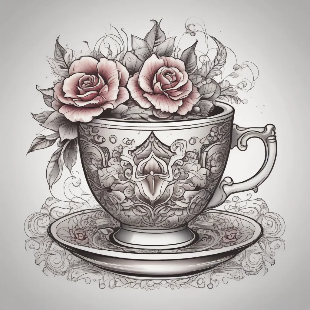 Tea Cup tatuagem