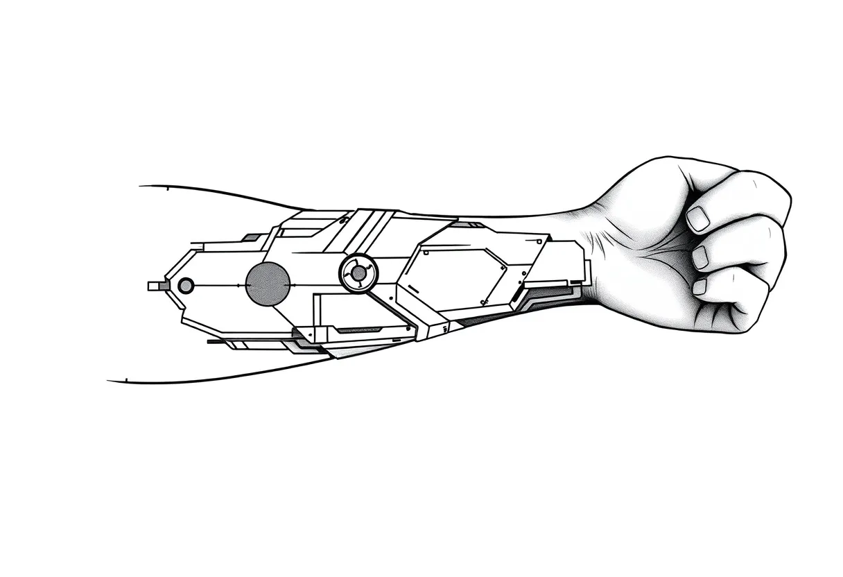 tecnologia para fechar o braço  tatuaje