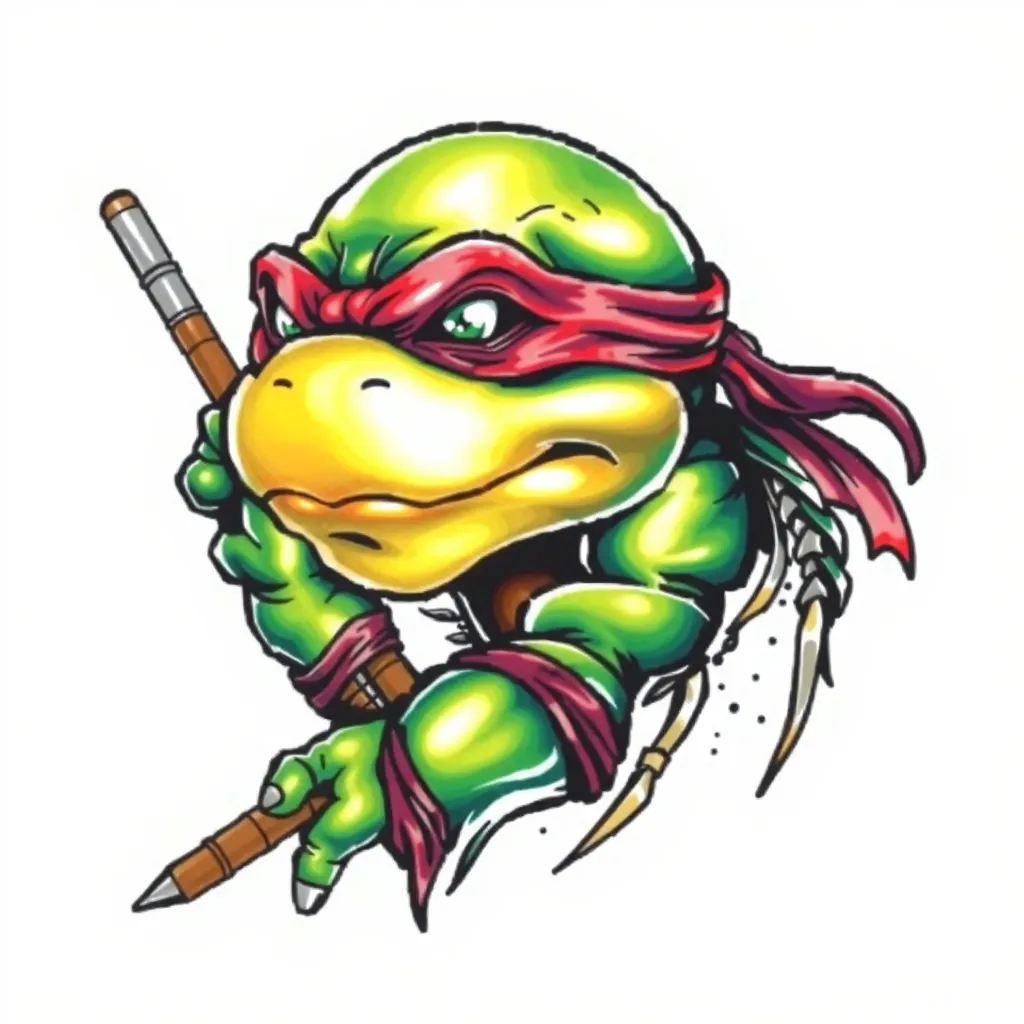 Tortuga ninja Leonardo  纹身