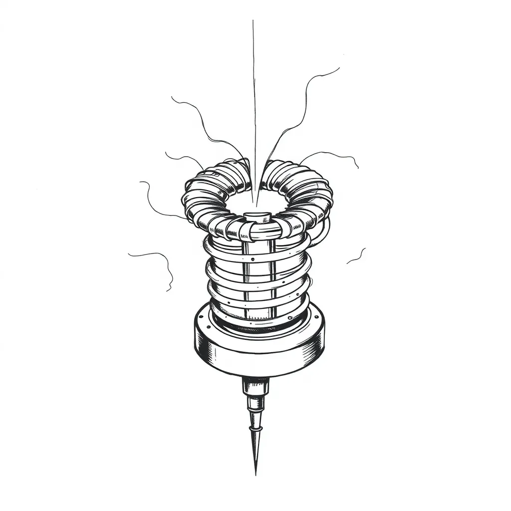 bobine tesla tatoeage