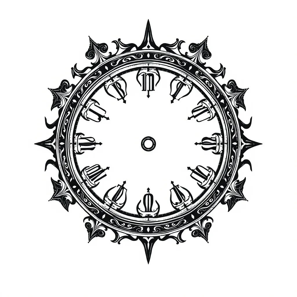 时间法则大道 문신