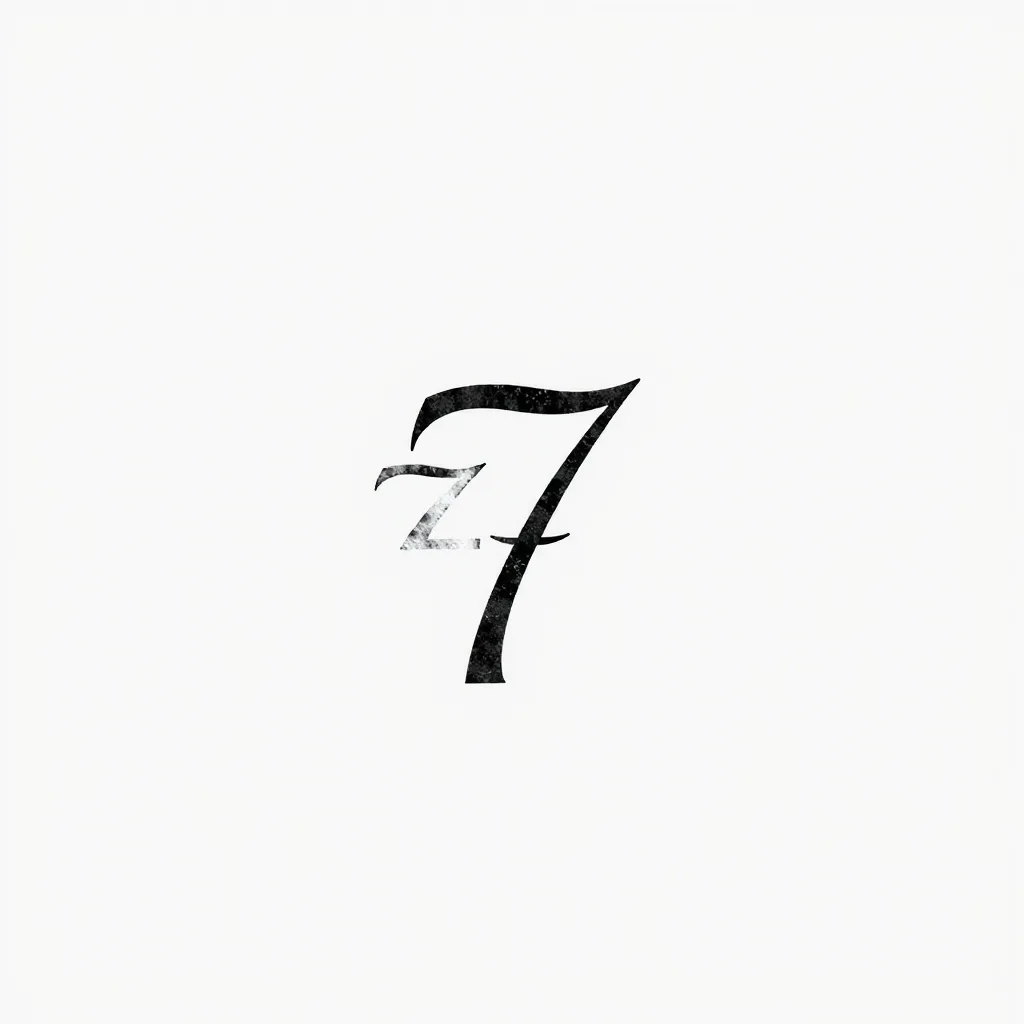 字母 z 和7 tatouage