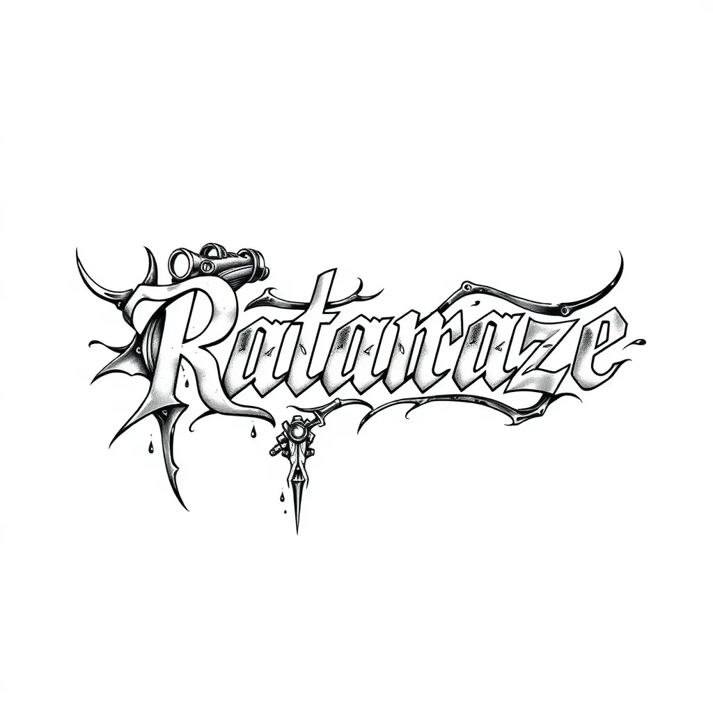 le prenom " rataraze "  tattoo