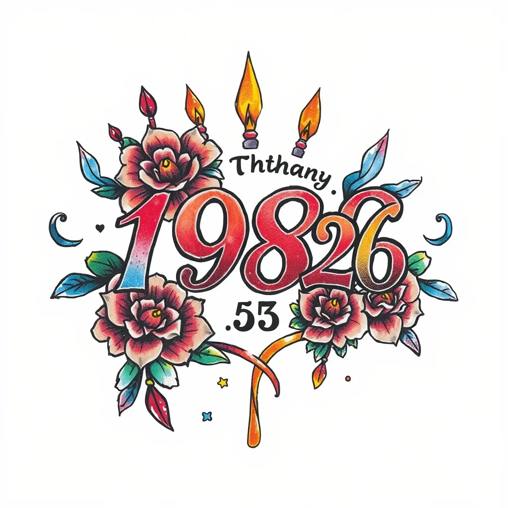 图中带有生日1998.05.26 tatoeage