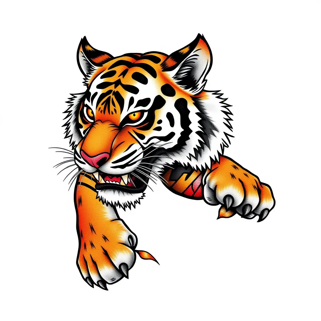 Tiger tatuaggio