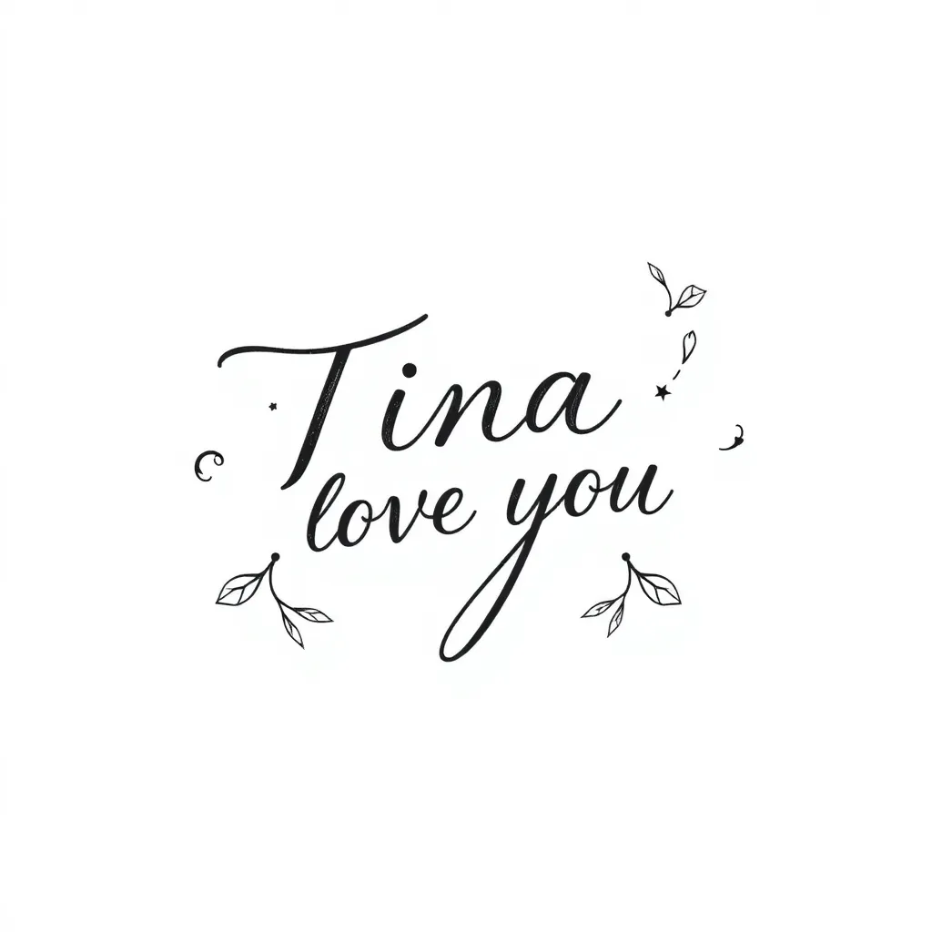 Tina a love you  tatuaż