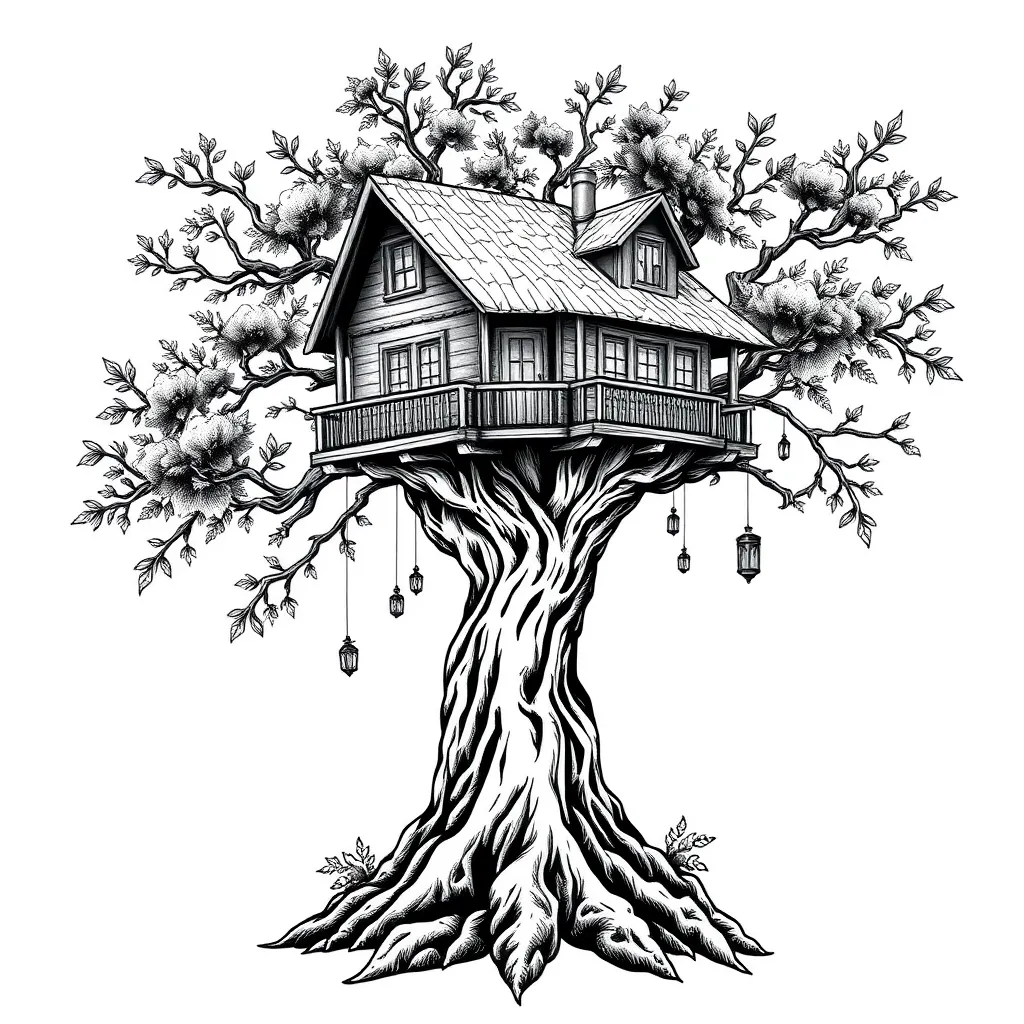 tree house, tequila tattoo