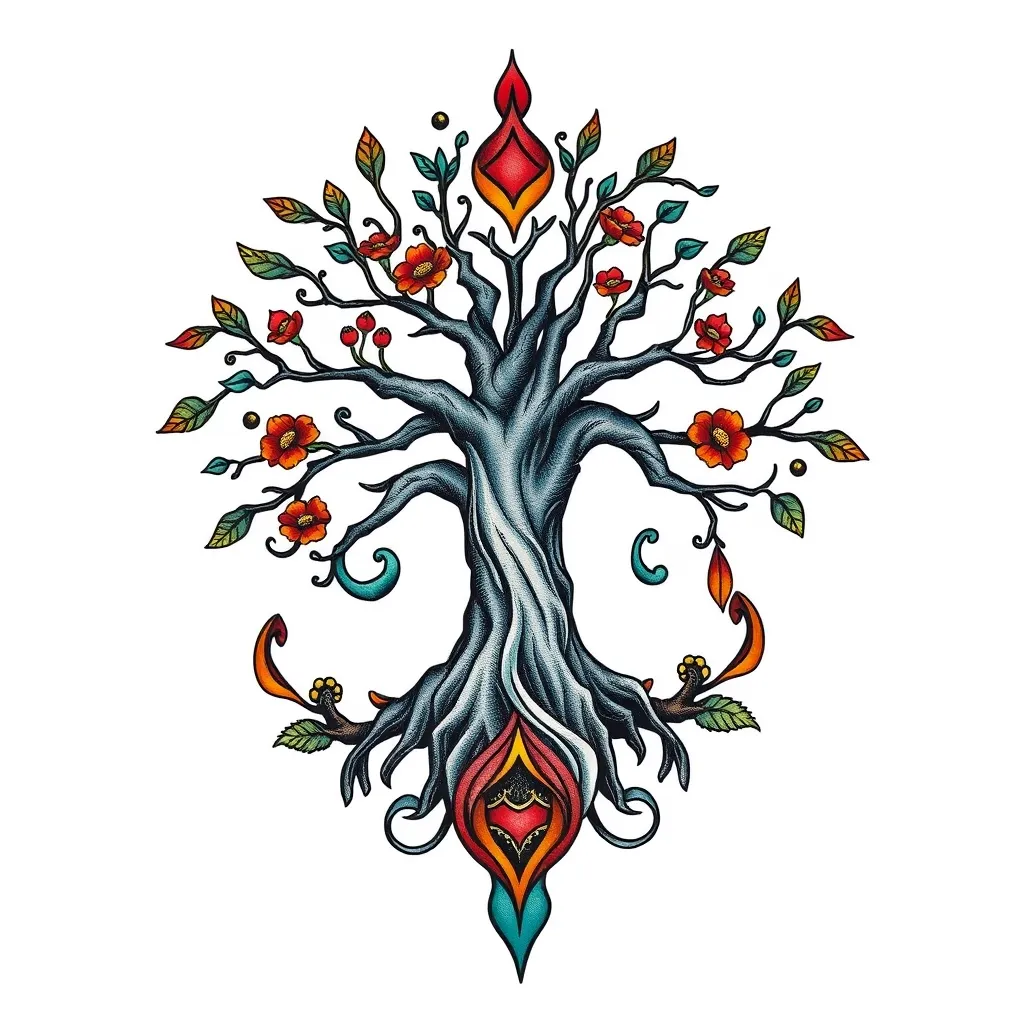 Arbre de vie tatuaggio