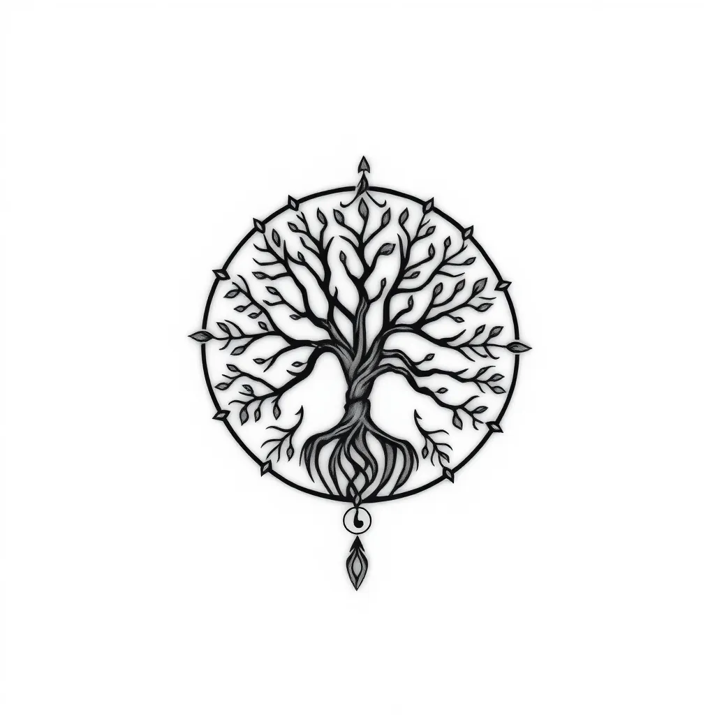 Tree of life kabbalah tattoo