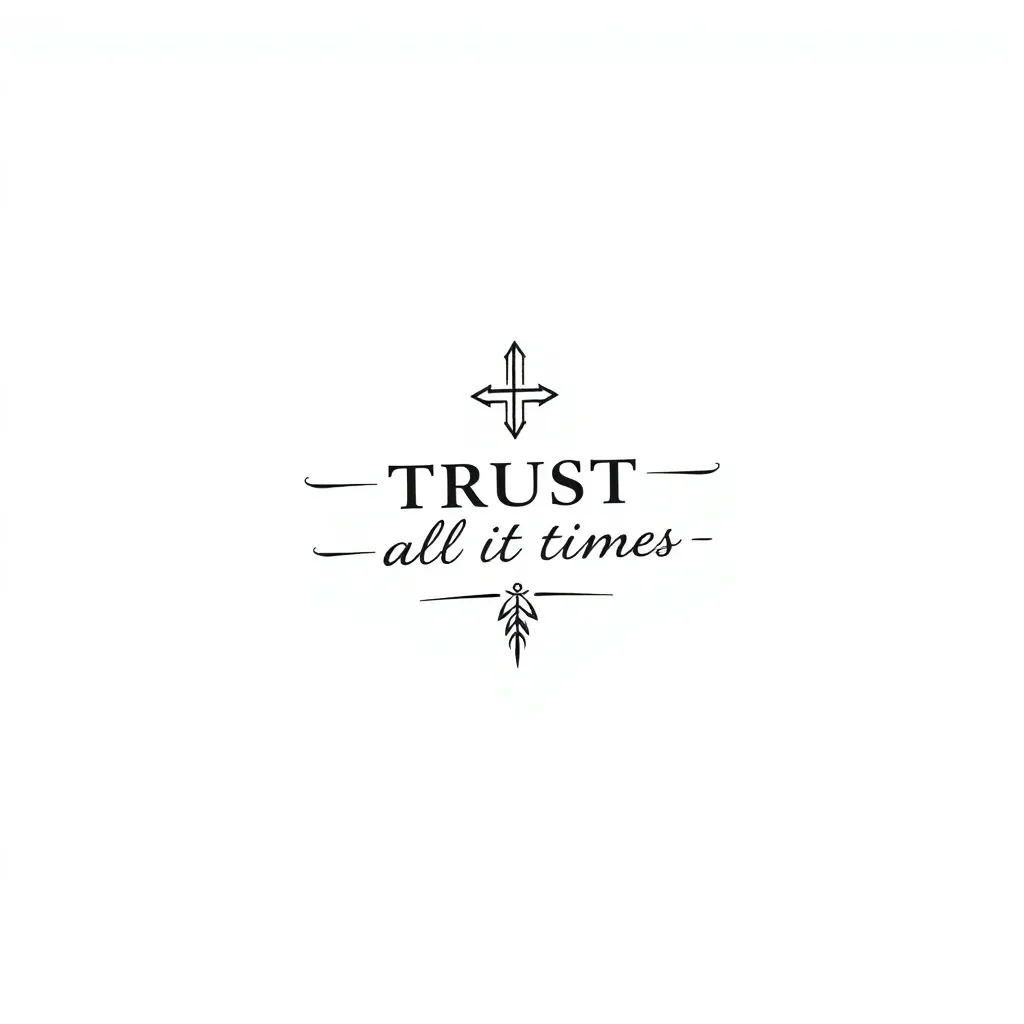 Trust all times  tattoo