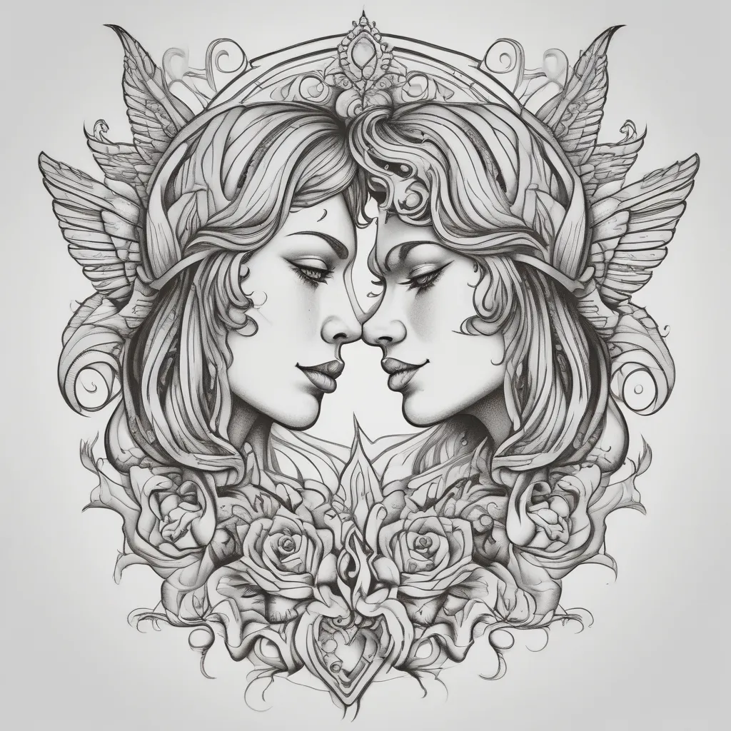 Twin flame татуировка