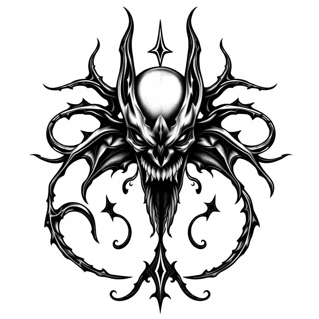 Venom lines tatuaggio