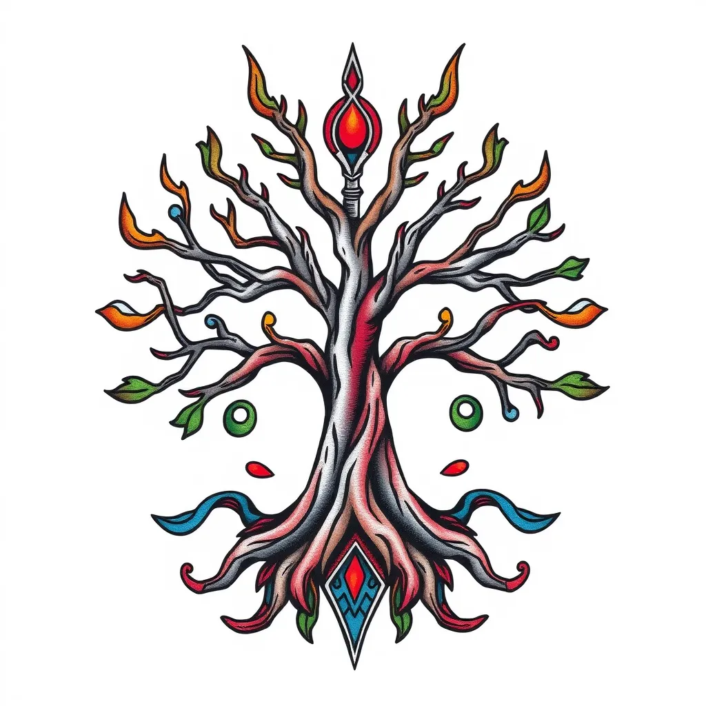 Symbol viking arbre de vie viking 纹身