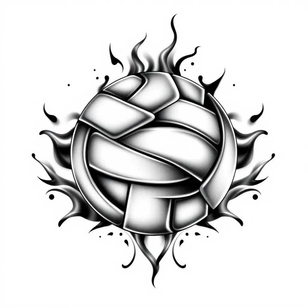 volleyball tattoo