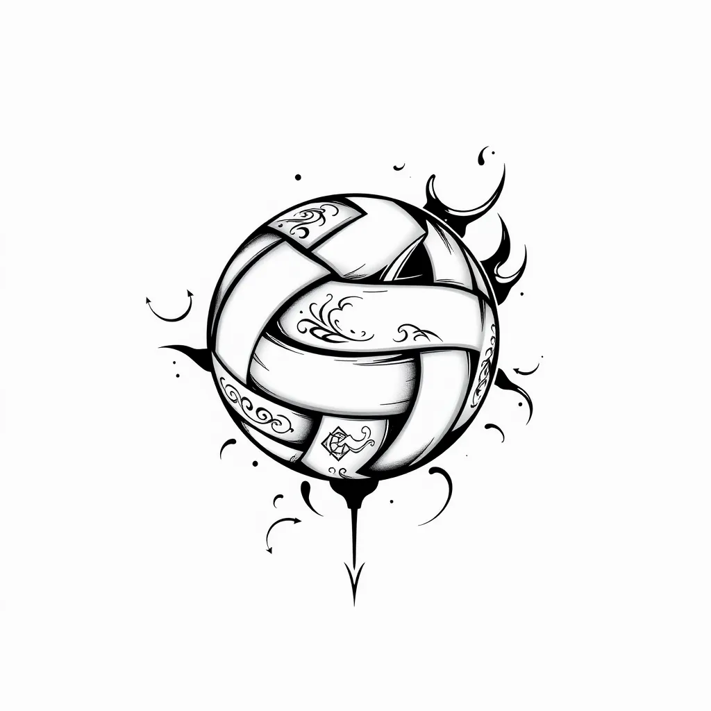 volleyball（酷炫） tattoo