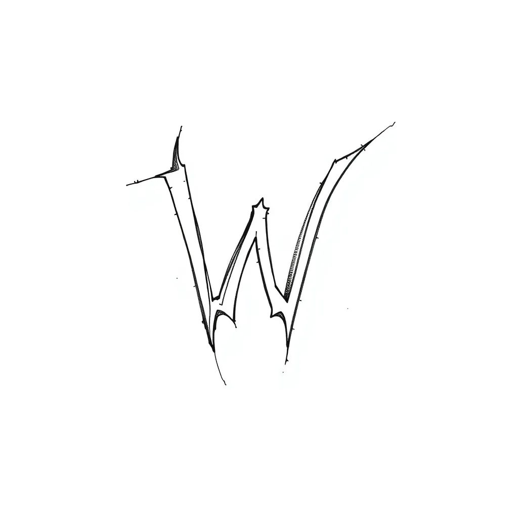 W tattoo